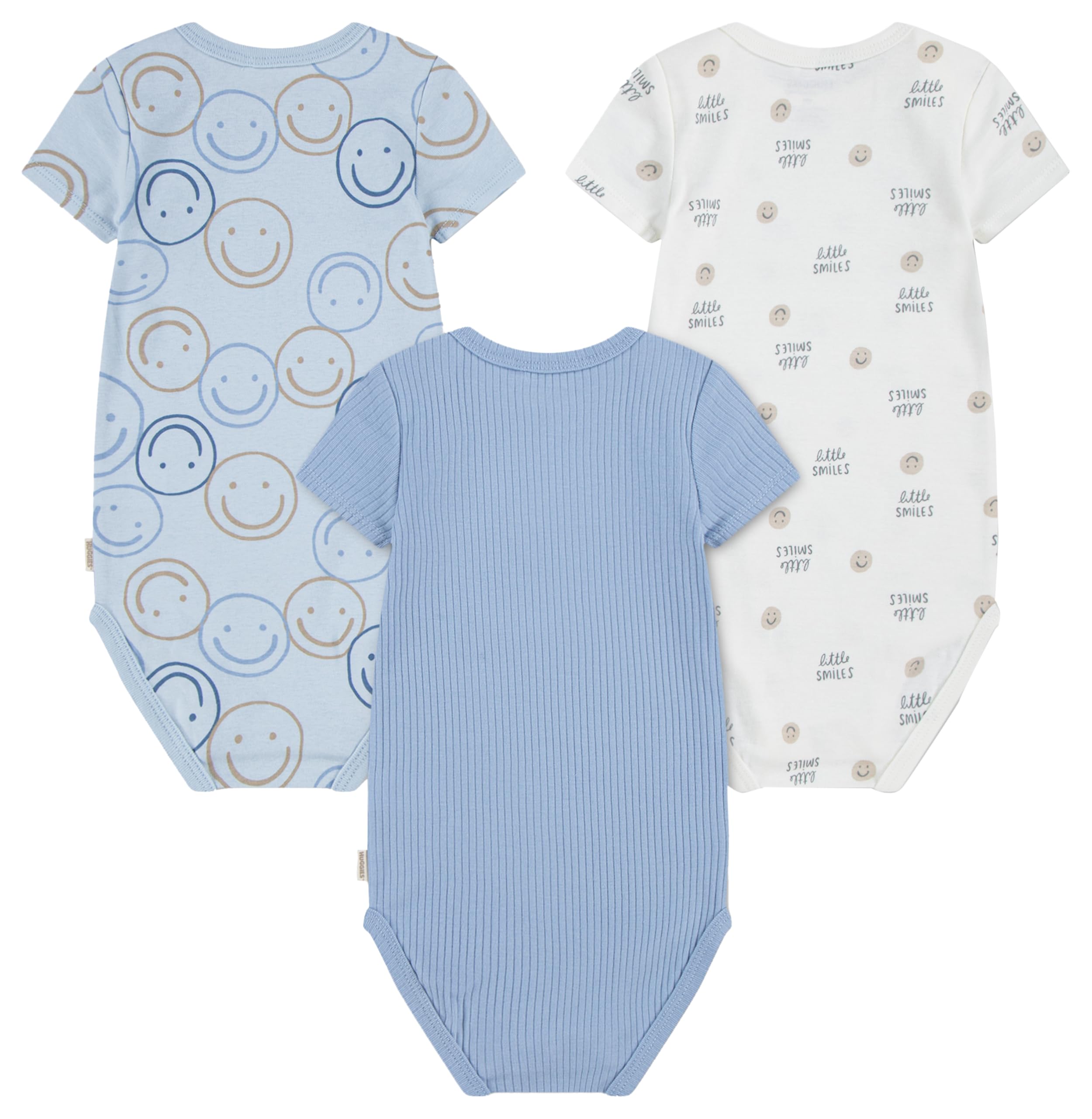 HUGGIES Baby - Jungen 2d014 HUGGIES 3er-Pack Body (3er Pack)
