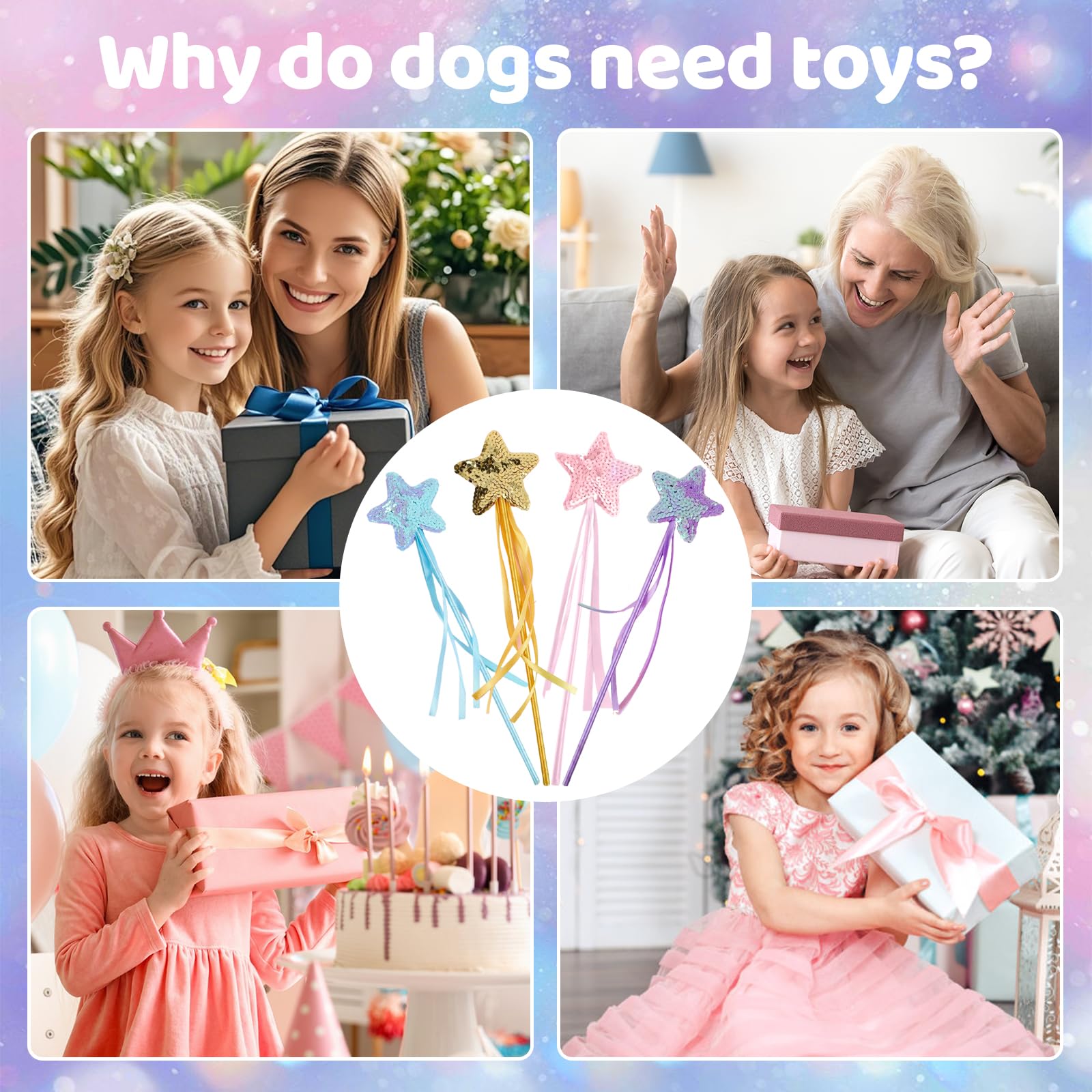 4 Paquete De 3-6 Varitas De Estrellas Para Niños, 4 Piezas | Cuotas sin