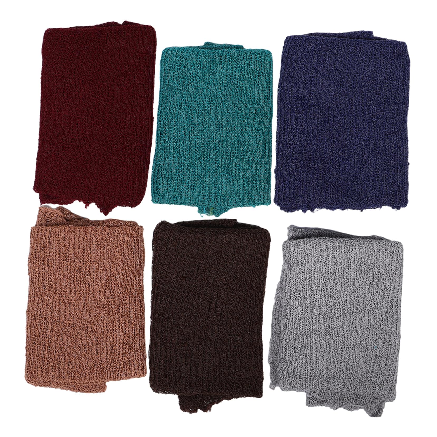 PartyKindom 6 Mantas para Envolver a Recién Nacidos de Fibra Acrílica, Elásticas y Ajustables, Ideales para Sesiones de Fotografía y Uso Unisex