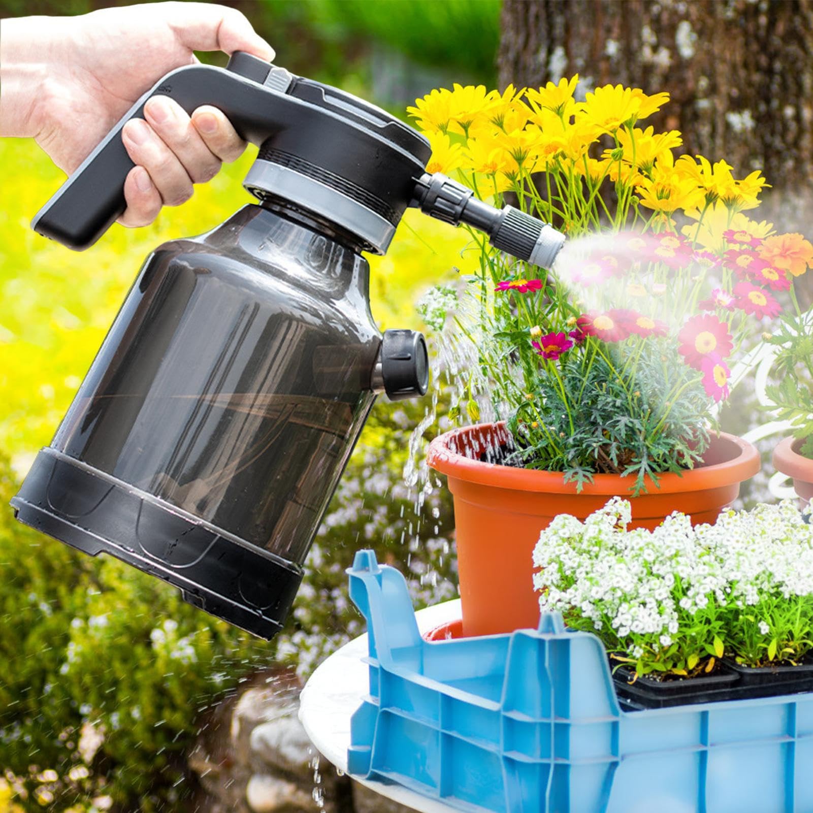 Pulverizador de Agua Eléctrico Depósito Recargable De 3 litros con Boquilla
