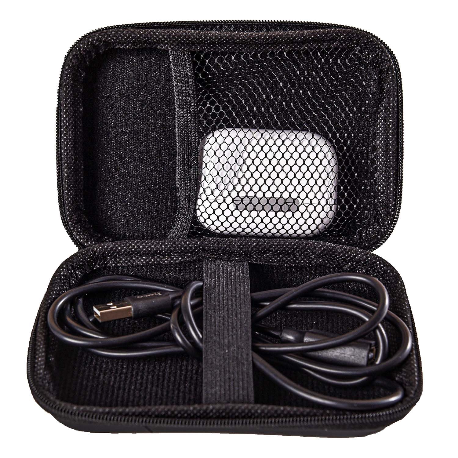 Ezranova Sac pour Imprimante d'Étiquettes + Compatible Nelko P21 SUPVAN E10/E16 + Mini Bluetooth Noir