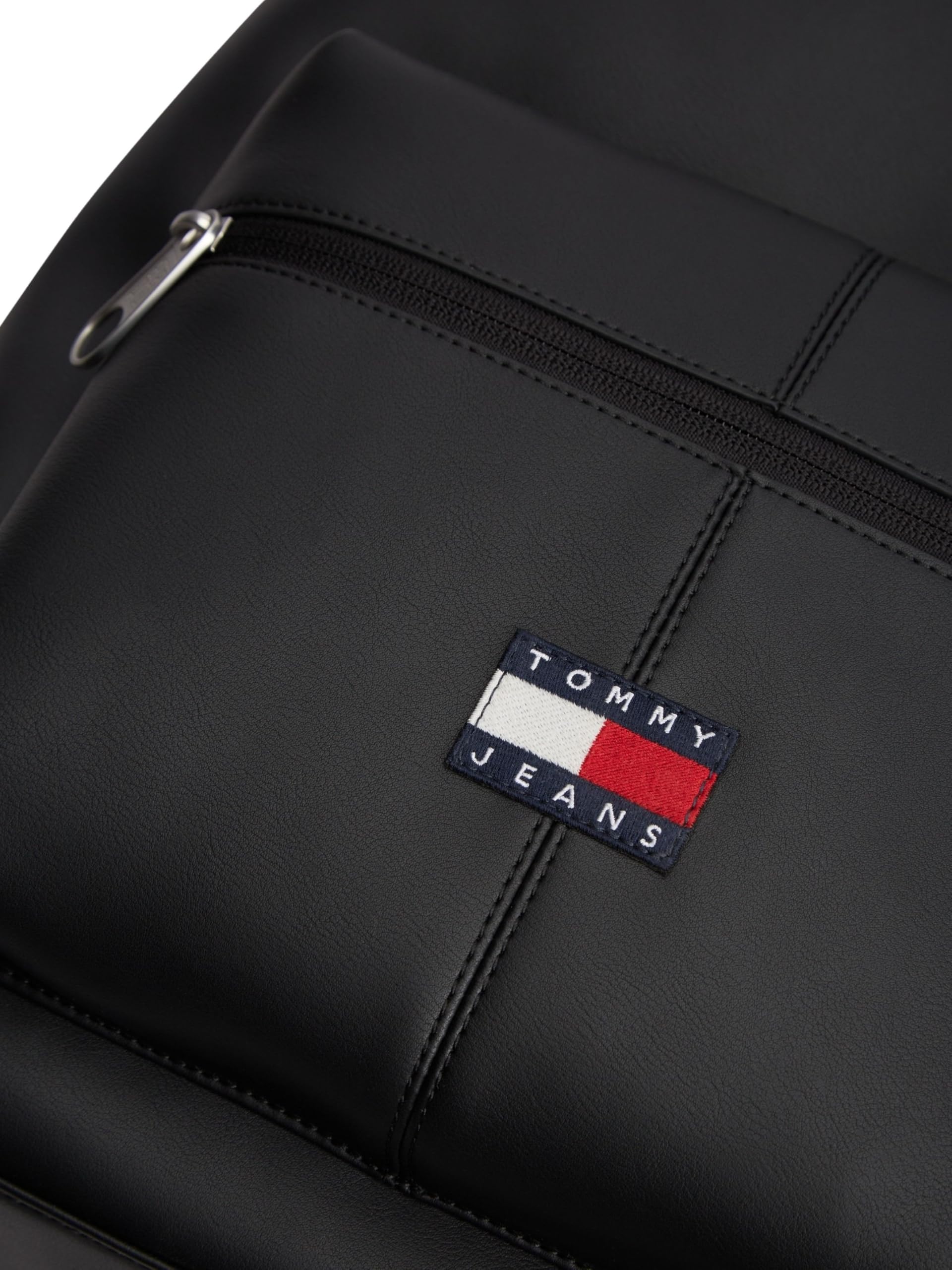 Tommy Jeans Uomo Zaino Essential Daily con Tasca Esterna, Nero (Black), Taglia Unica