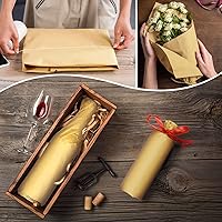 Vista 6 de 100 hojas de papel de seda kraft Artdly de 14 x 20 pulgadas, papel de regalo de estraza a granel para bodas, cumpleaños, proyectos de bricolaje