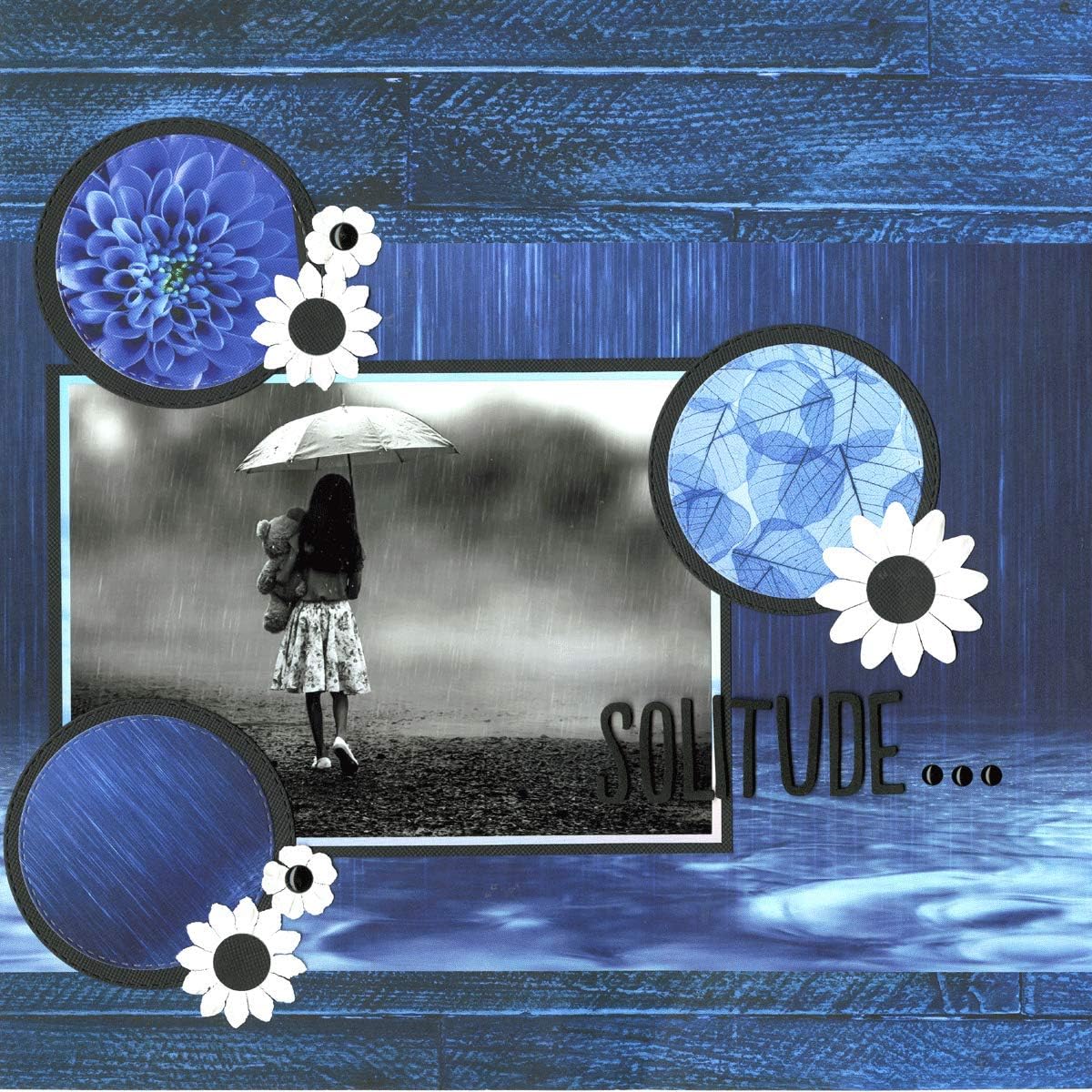Reminisce (REMBC) Blue World Scrapbook Collection Kit, Multi Color Palette 12x12 inches