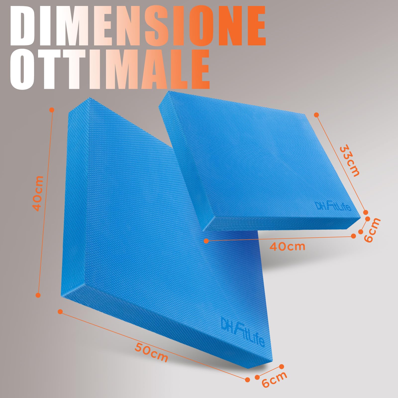DH FitLife Premium Balance Pad – Cuscino Propriocettivo Ideale per Esercizi di Equilibrio e Stabilità | Yoga, Pilates, Balance & Core Training | Cuscino per Fisioterapia e Allenamento Fitness