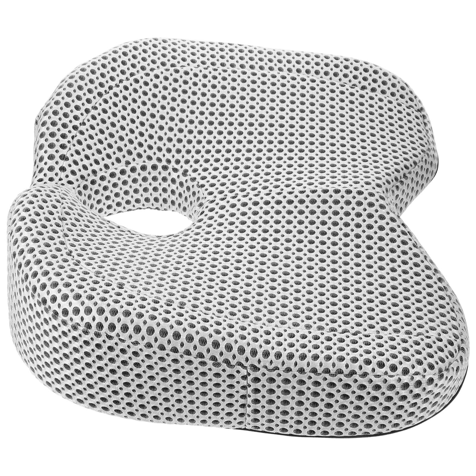 Coussin de siège à mémoire de forme haut de gamme en maille blanche respirante
