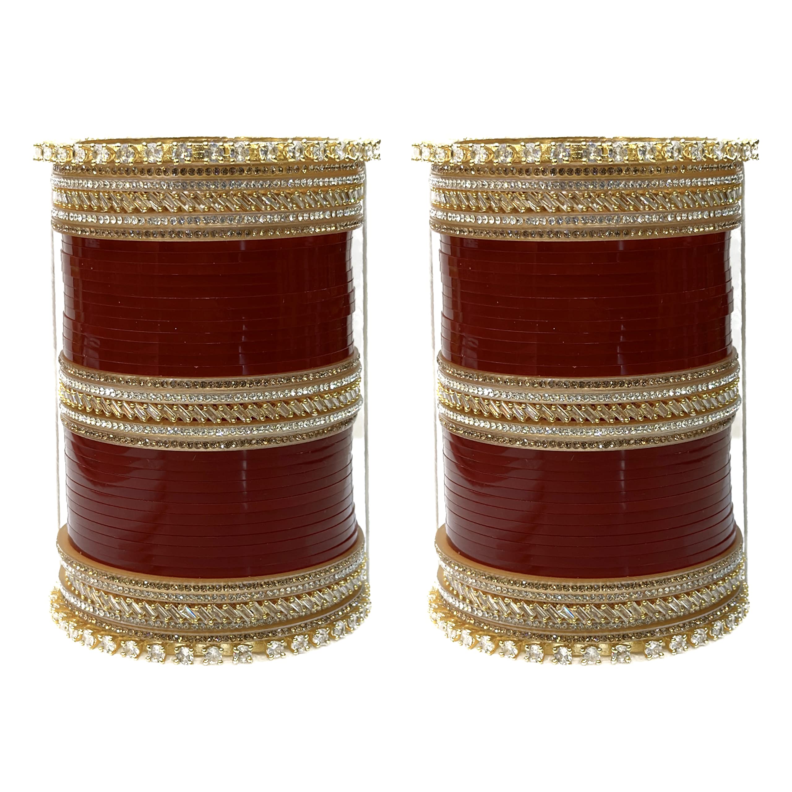 Designer Bridal Punjabi Wedding Mahroon Chooda Set, Ad Chura Set, Bangle Marriage Jewellery Dulhan Chuda Set For Women.