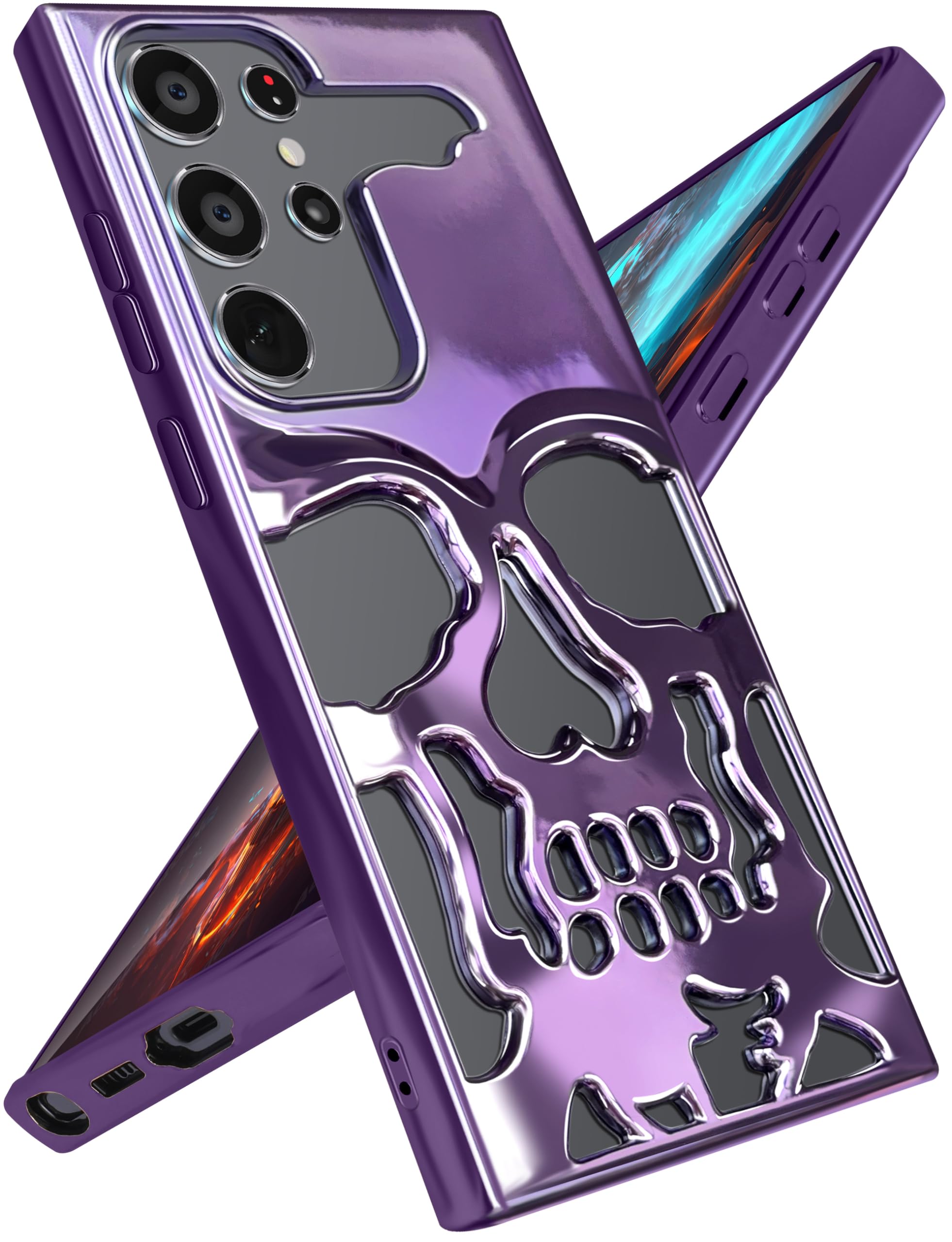 Amazon.com: Lotadilo for Samsung Galaxy S22 Ultra Case Skull