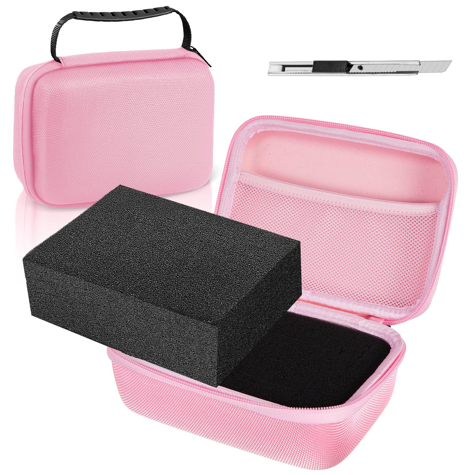 Relaxweex Hard Case with Foam, Pink, 13.5 x 9.8 x 5.5 Inch