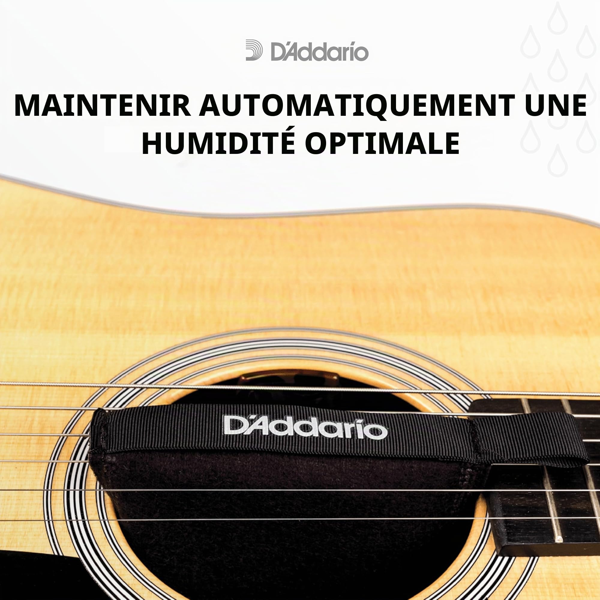 D'Addario Humidipak Guitare Kit Absorb, Contrôle Humidité Double Action | Contrôle humidité bidirectionnel pour guitare aide à prévenir fissures et déformations et garde l’étui à l’humidité idéale.