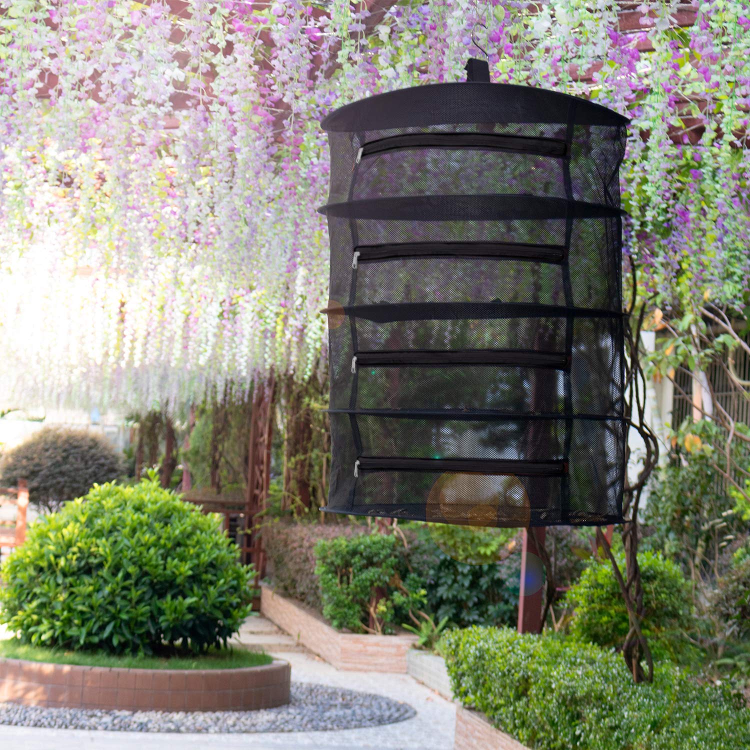 COLOCHE 4-lagiges Trockennetz - Kräutertrockner Mit Reißverschluss