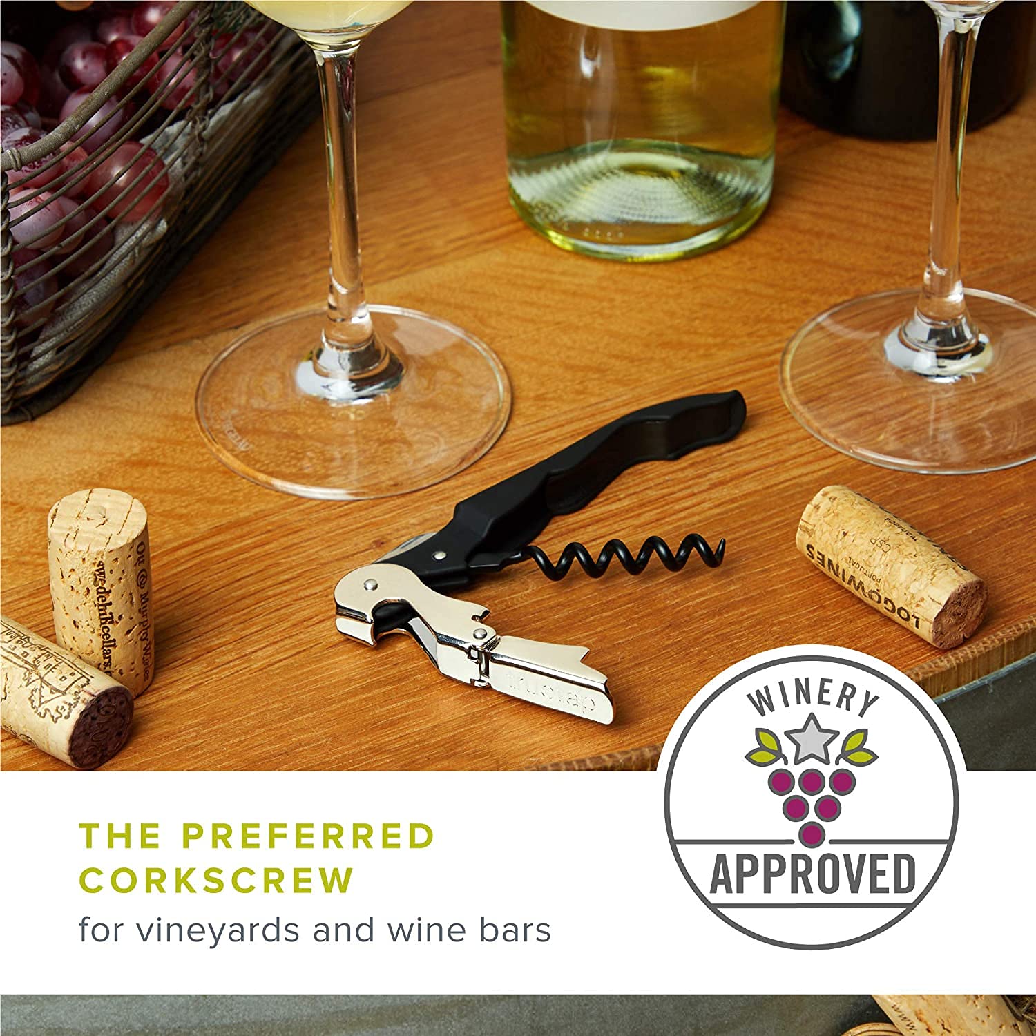 Professional Waiter's Corkscrew - Bottle Opener & Foil Cutter -5 Professional Waiter's Corkscrew - Bottle Opener & Foil Cutter -5