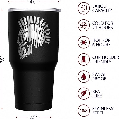 Vista 138 de We The People Holsters - Vaso térmico de 30 onzas, Únete o Muere, Negro