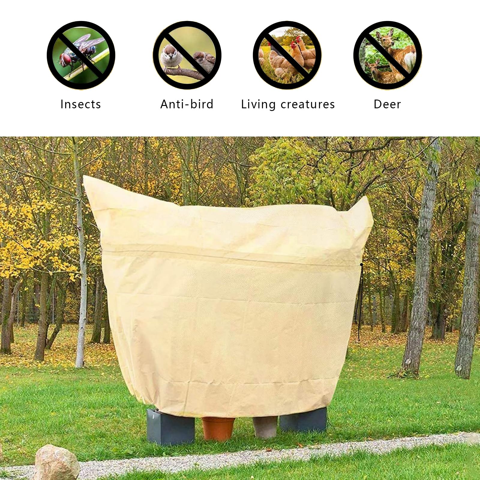 250 * 360cm Housse de Protection pour Plantes