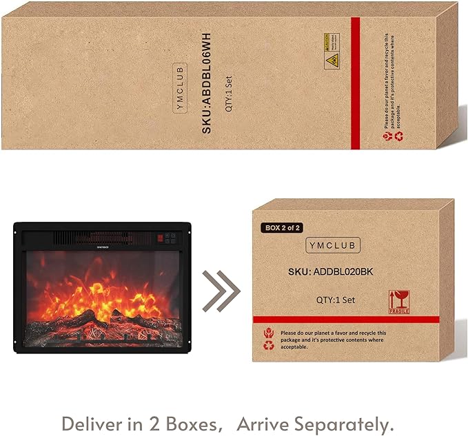 Chimenea Eléctrica ENSTVER 72" con Estante para TV y Almacenamiento miniatura 9