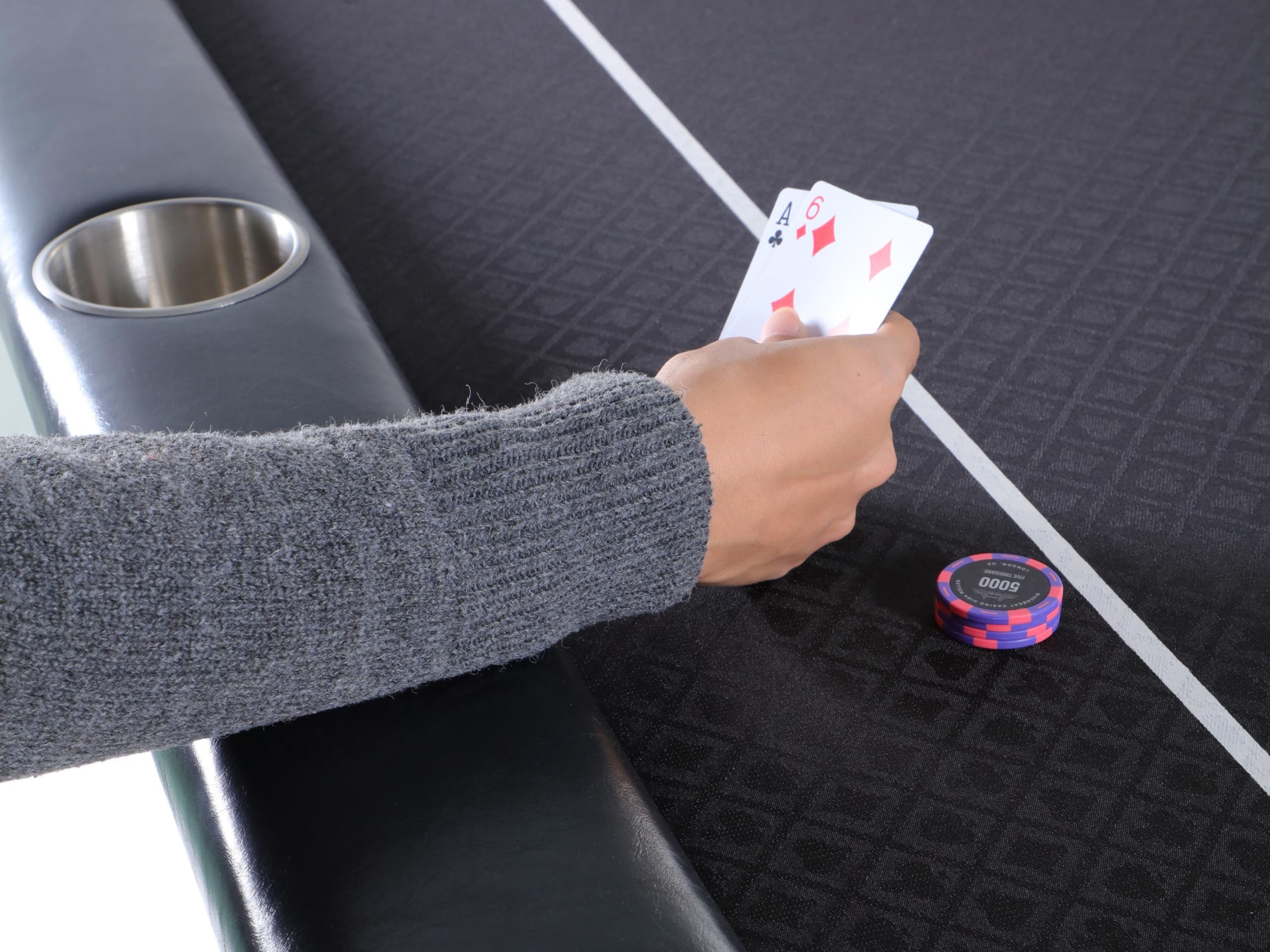 Riverboat Dealer P9 Turnier-Pokertisch in Suited Speed Cloth (213 x 112cm)