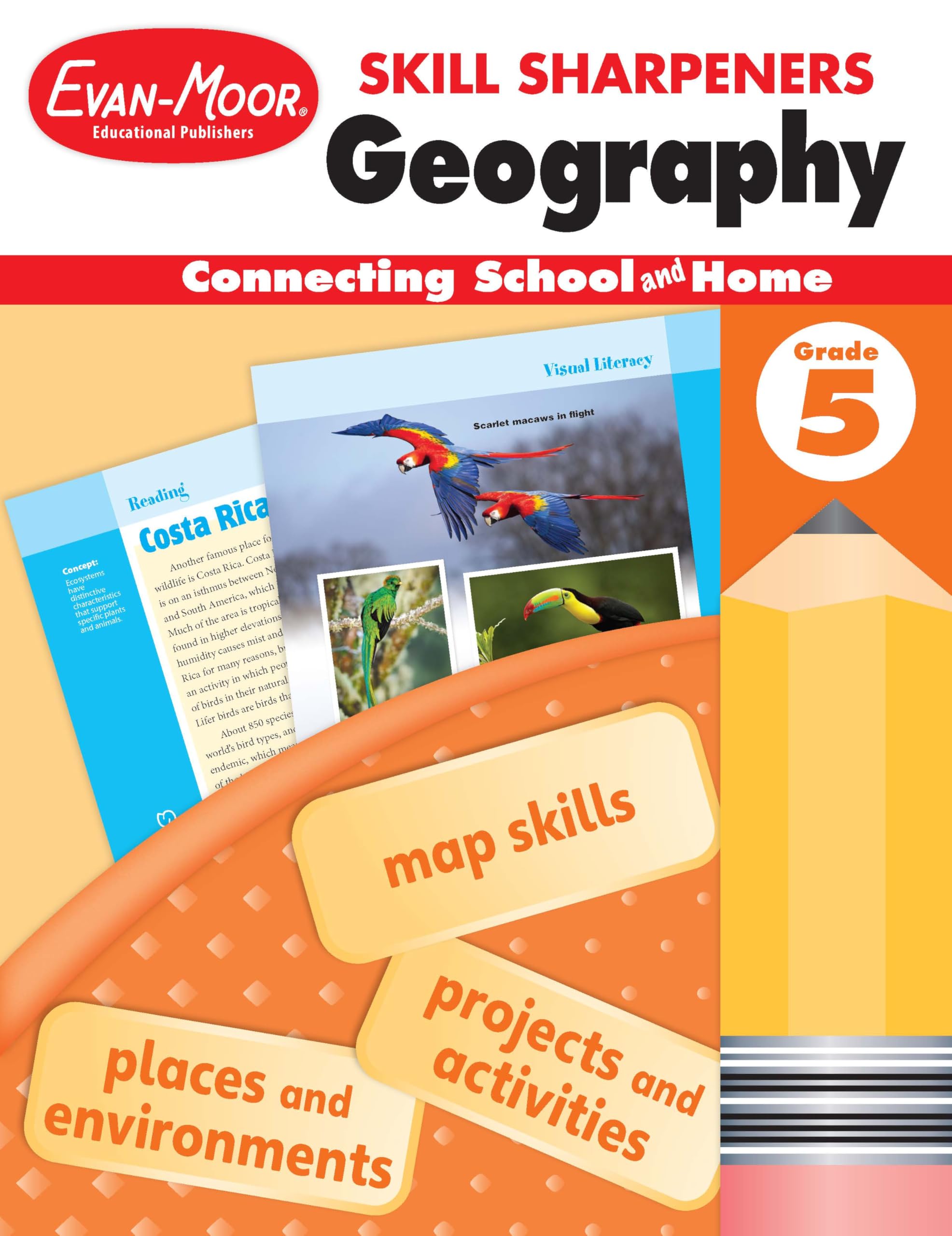 Evan Moor Educational Publishers Skill Sharpeners Geography, Grade 5