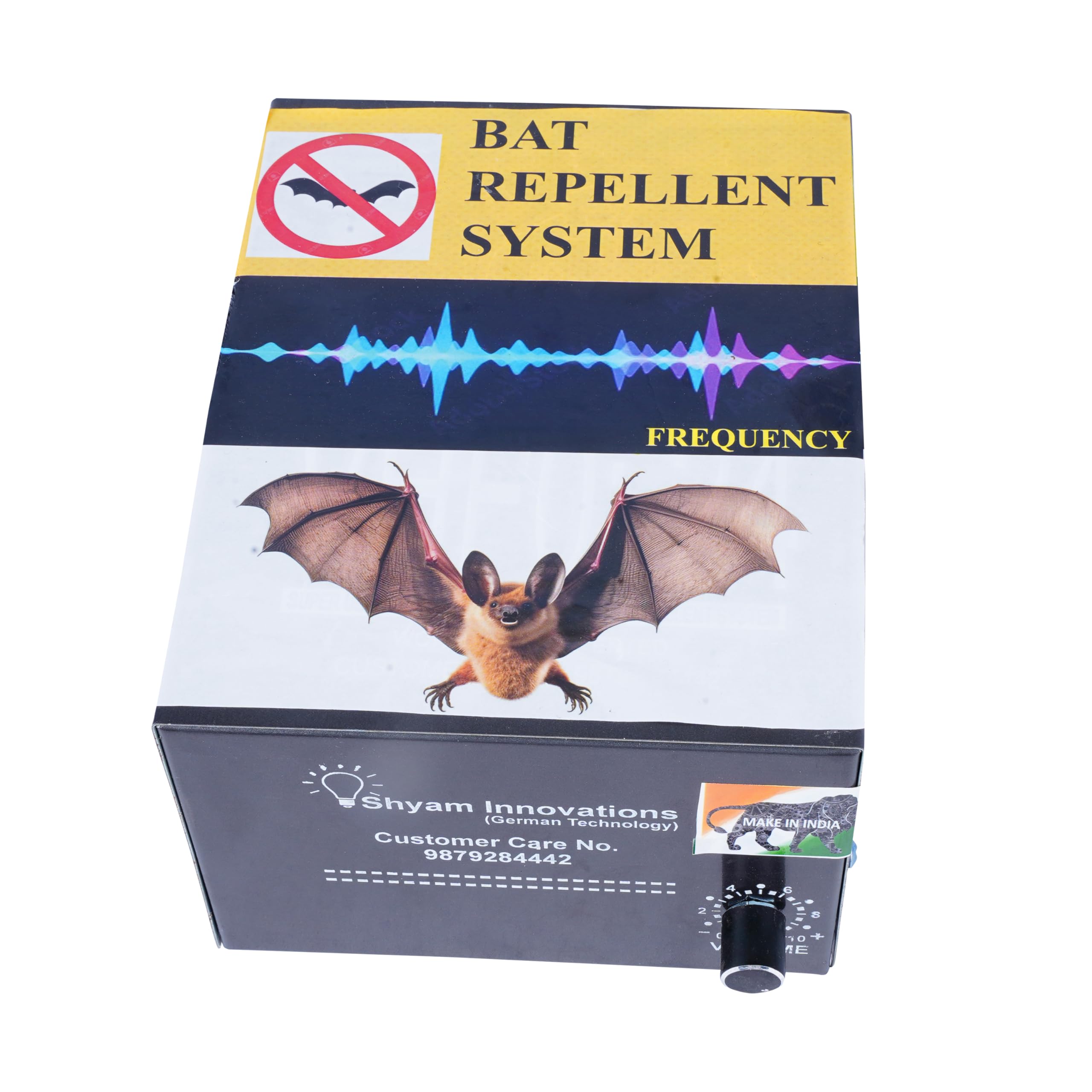 SHYAM INNOVATION Ultrasonic Bat Repellent use for Outdoor & Indoor Like Farm,Garden, Warehouse & Home Bat Repelled System for Eco-Friendly & Chemical Free, Very Loud & Noisy Sound Frequency Repelled