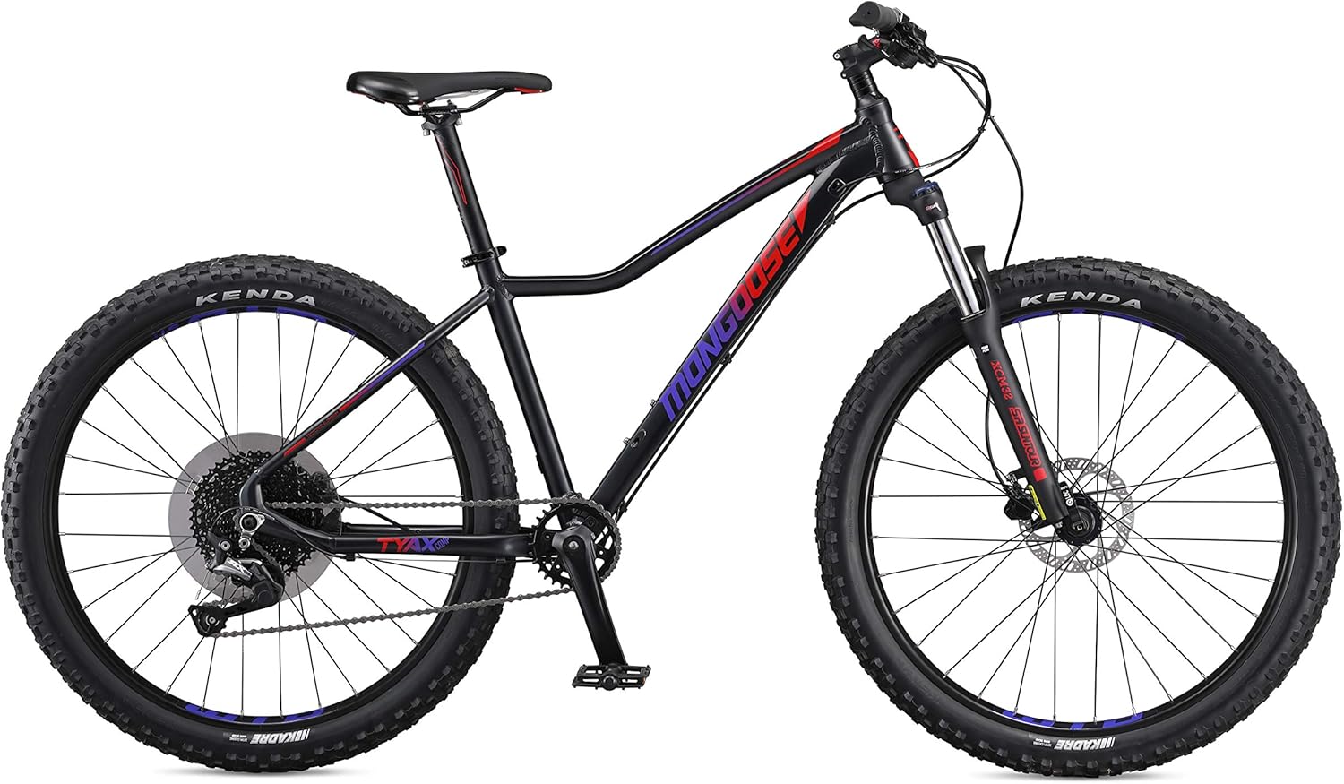 Mongoose Tyax Comp, Sport, and Expert Adult Mountain Bike, 27.5-29-Inch Wheels, Tectonic T2 Aluminum Frame, Rigid Hardtail, Hydraulic Disc Brakes, Multiple Colors : Everything Else