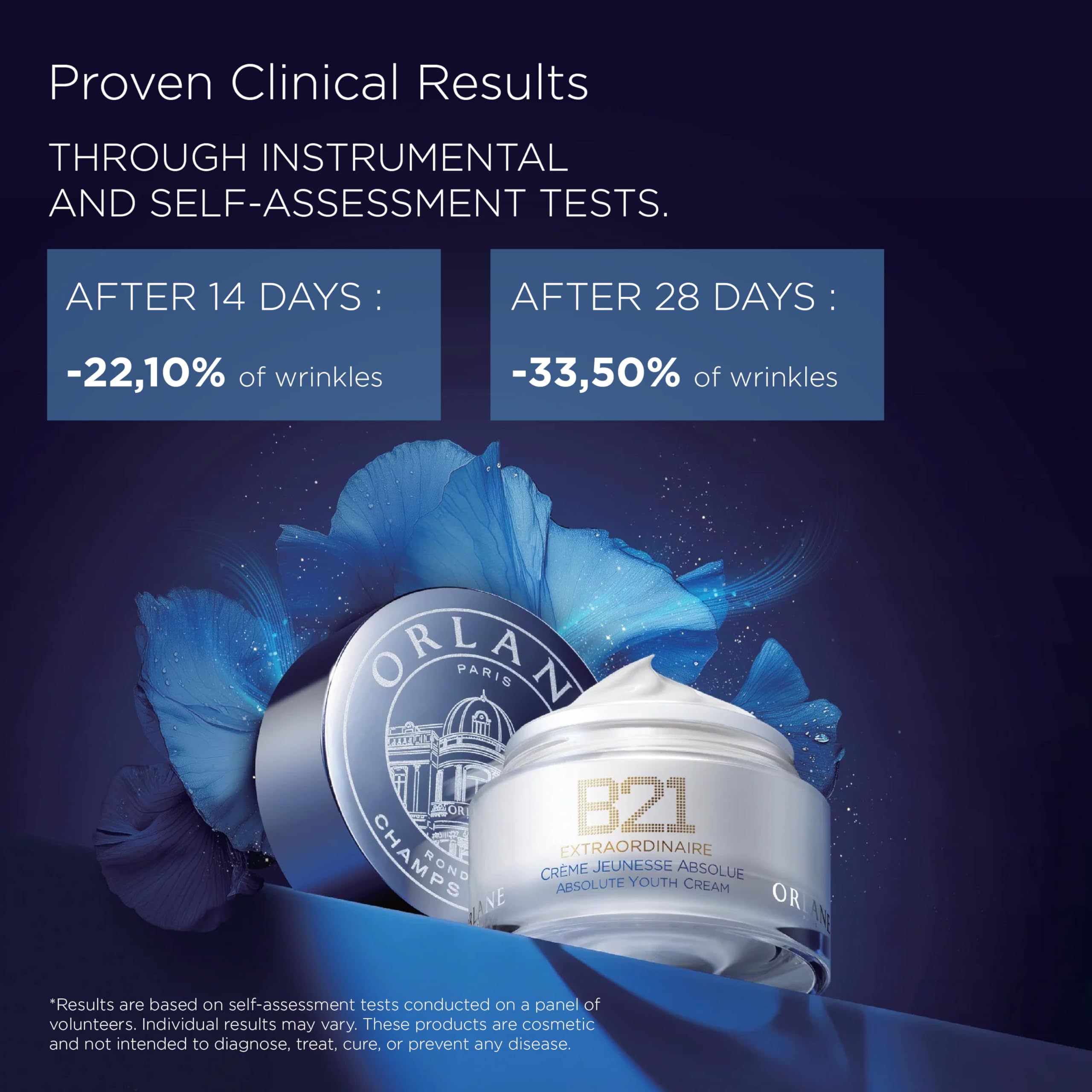 B21 Extraordinaire Absolute Youth Cream, Anti-Aging Cream, Exclusive Youth Reset Complex, 21 Amino Acids from Pale Iris Stem Cells, Active Defense Complex, 50ml, 1.7oz