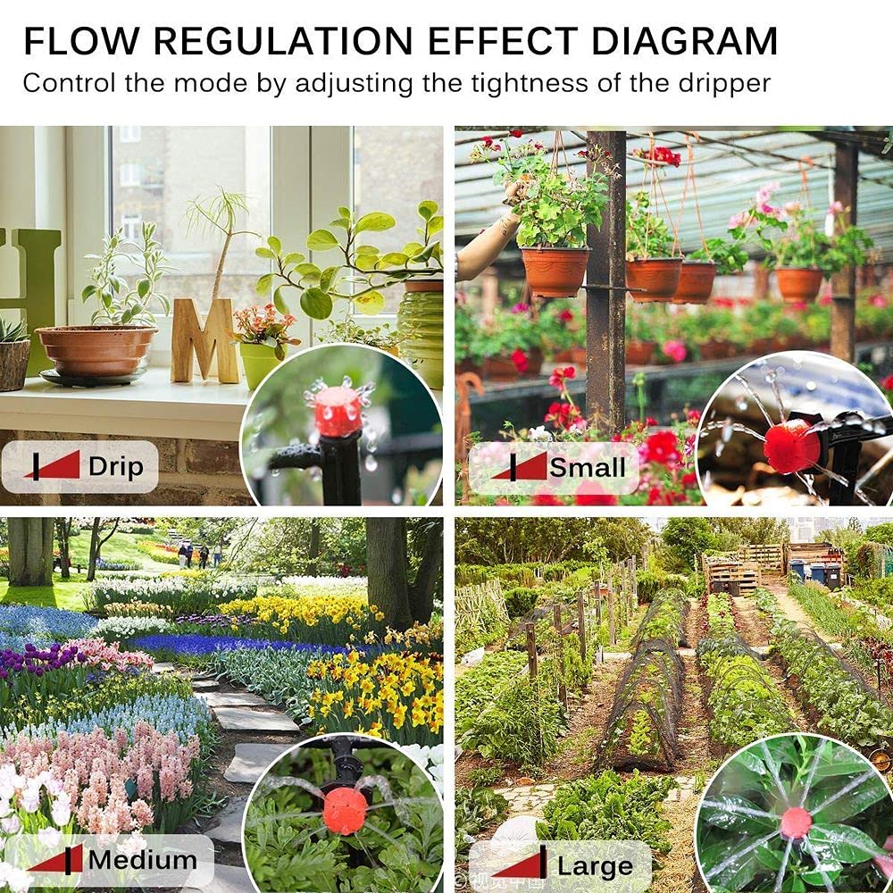 Diy Crafts 12999 6591 Micro Dripper Irrigation Self Watering Automatic System Kit, Multicolor 1