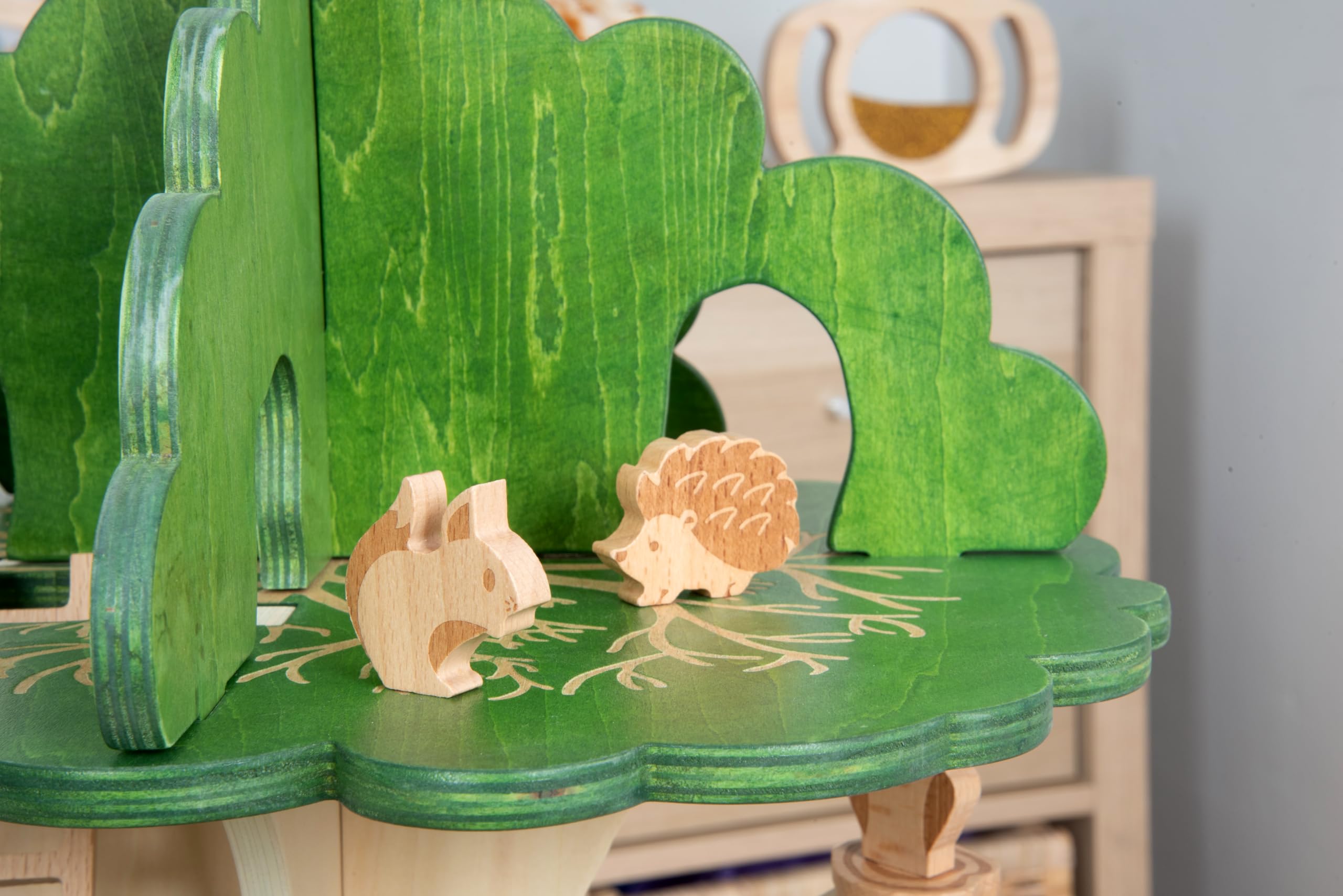 Tickit 74059 Woodland Trail Tree House – Wooden Treehouse – Playhouse – Small World Play