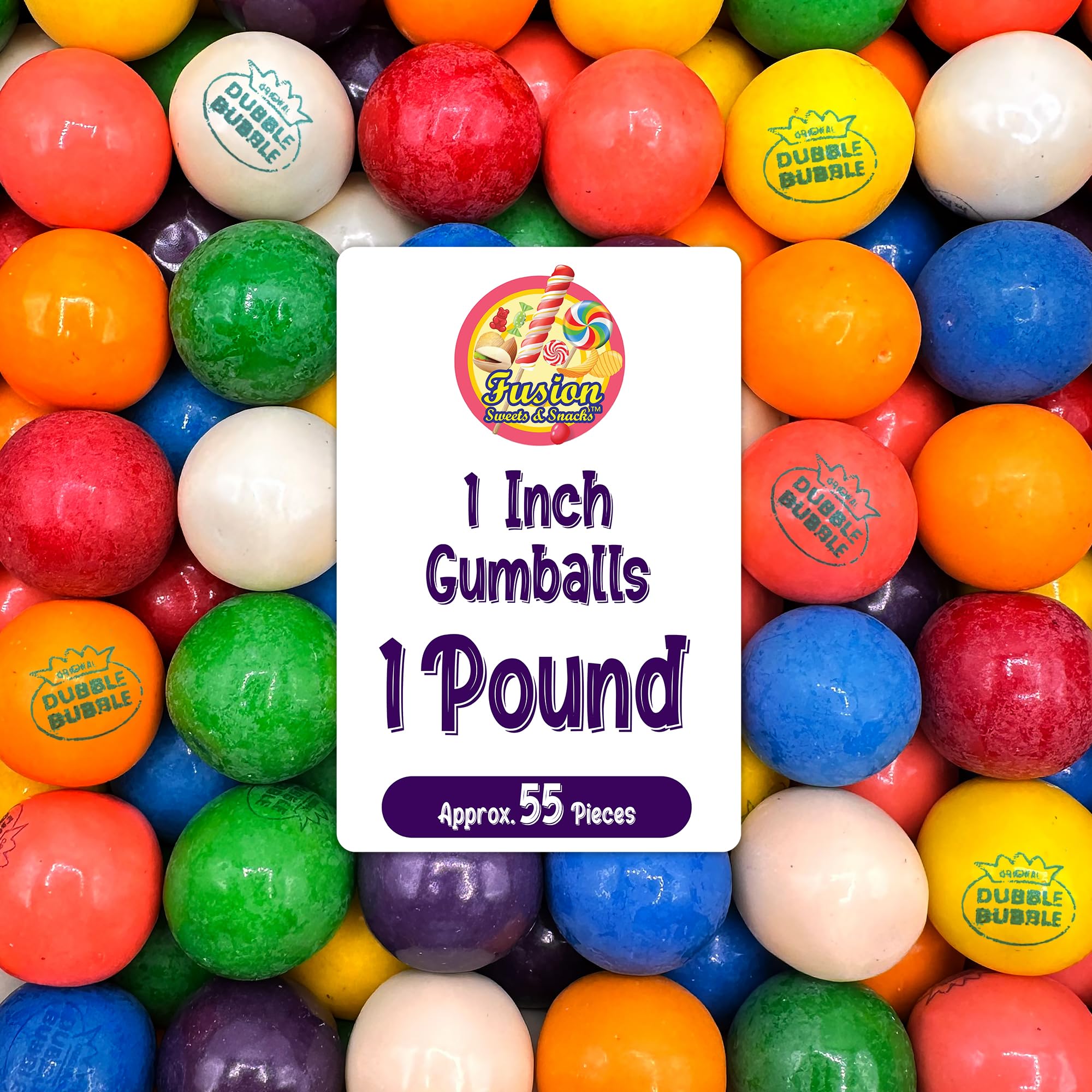 Amazon.com : Gumballs 1 Inch - 1 Pound Bag - Gum Balls For Gumball