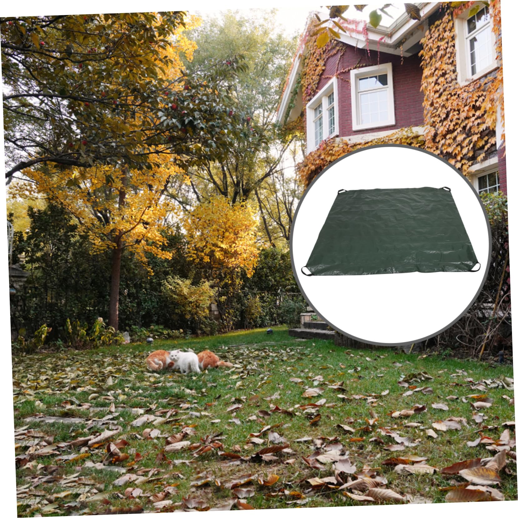 SUPVOX Bolsa De Lona Para Jardín Bolsa De Recolección De Plegable Con Asas Reutilizable Resistente Para Limpieza De Césped y Jardín