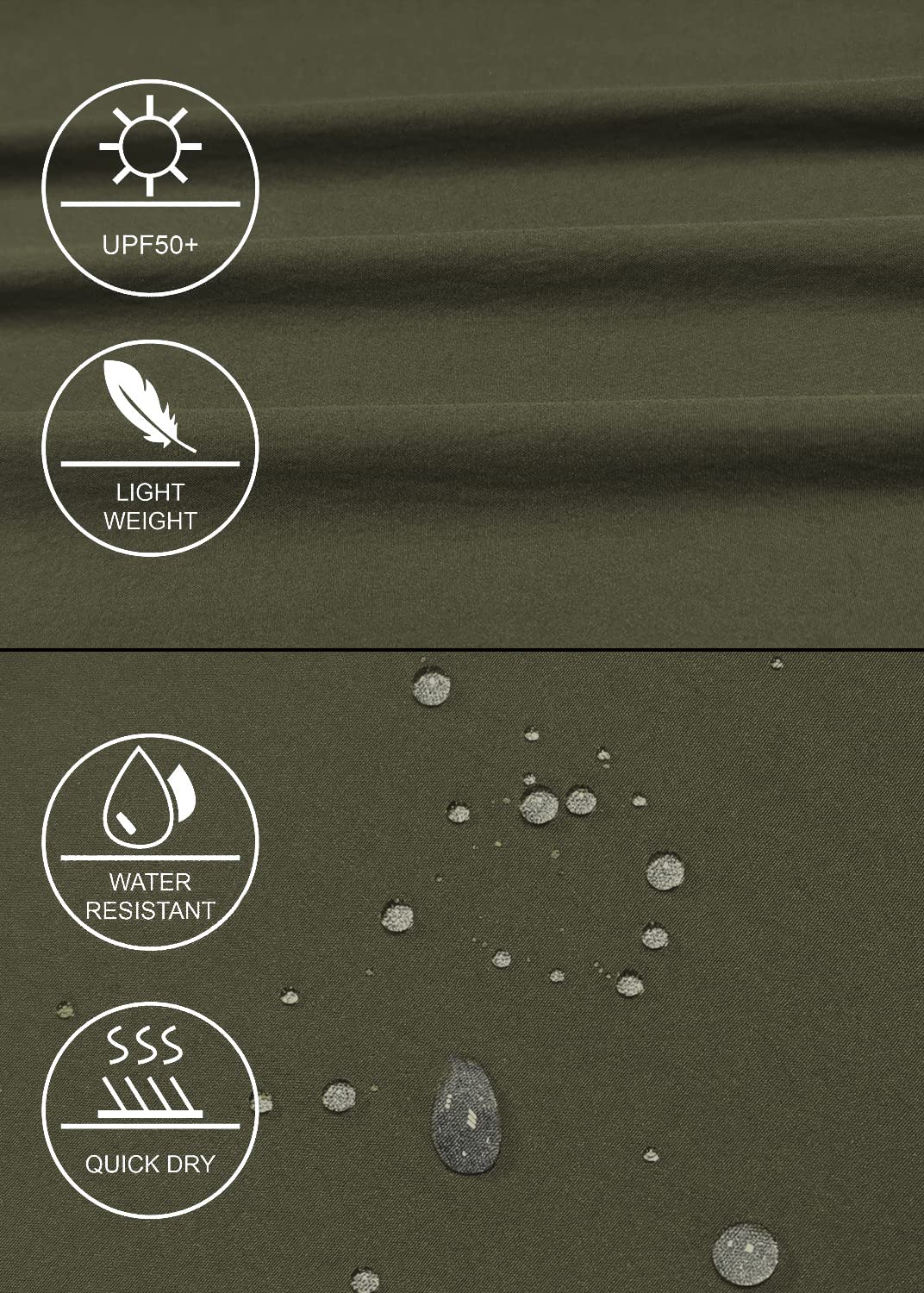 GymBrave Pantaloni Trekking Donna Cargo Capri 3/4 Estivi Leggeri Asciugatura Rapida con Tasche Zip Campeggio All'Aperto