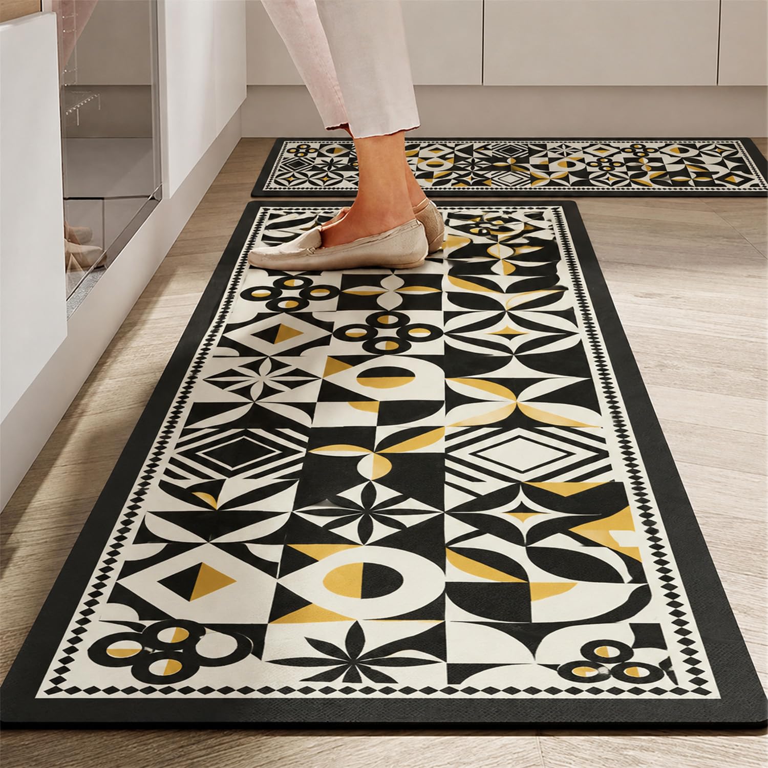 MAXOSHINE Kitchen Runners - Anti-Slip & Waterproof -16