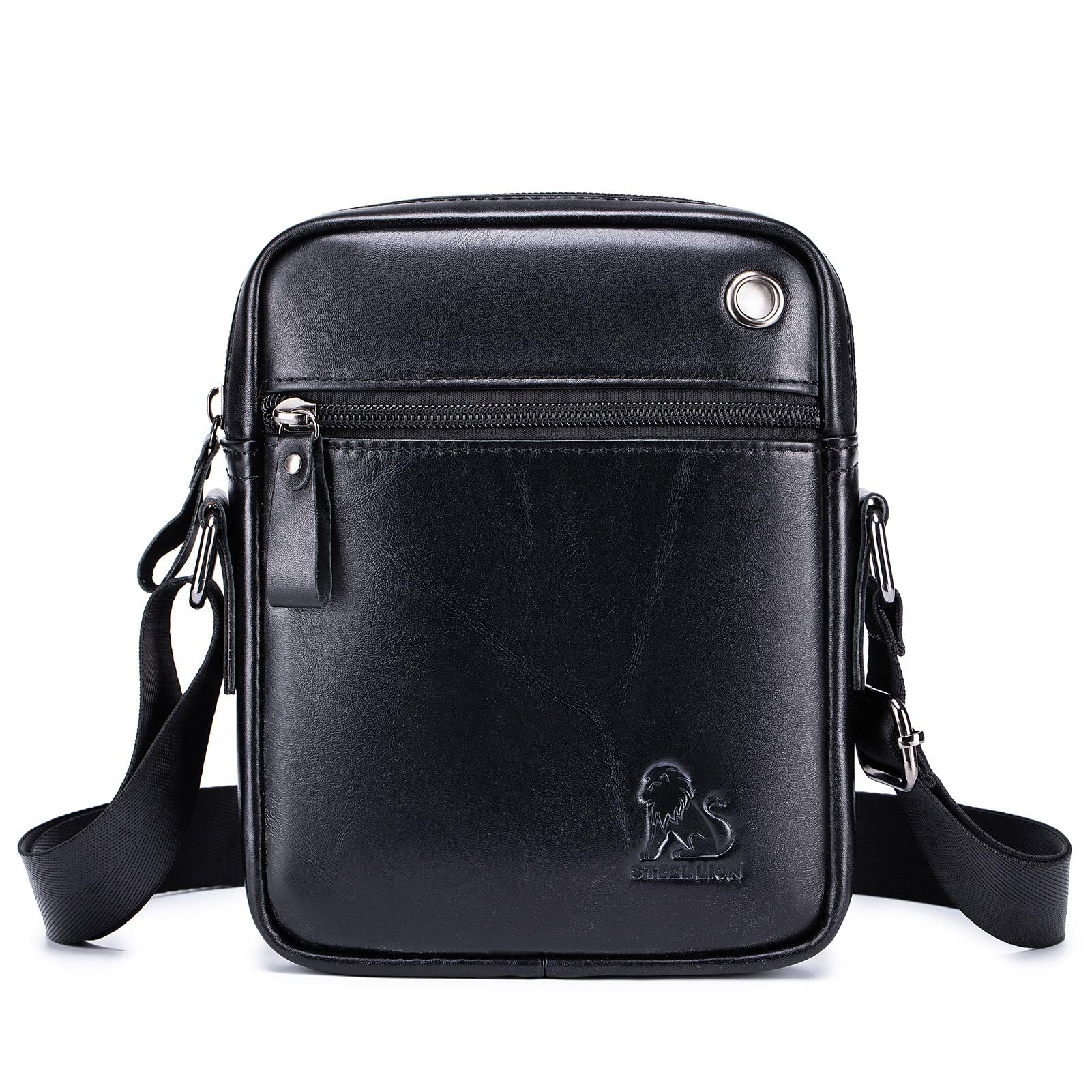 pundarika umhängetasche herren leder, herrentasche zum umhängen leder,Verstellbarer Schultergurt.