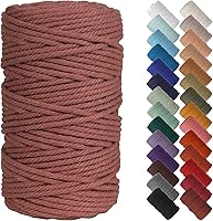 Vista 162 de NOANTA - Cuerda de macramé color verde aguamarina, 1/8 pulgadas (3 mm) x 109 yardas (100 metros), cuerda de algodón colorido para colgar