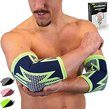 2 Pack Coudières Homme et Femme - Manchon de Compression pour Coude de Tennis, Coude de Golfeur et Gymnase - Coudière pour Tendinite, Soulagement des Douleurs Articulaires - Respirant et Antidérapant