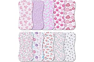 10-Pack Organic Baby Burp Cloths for Your New Adventure's in Parenthood