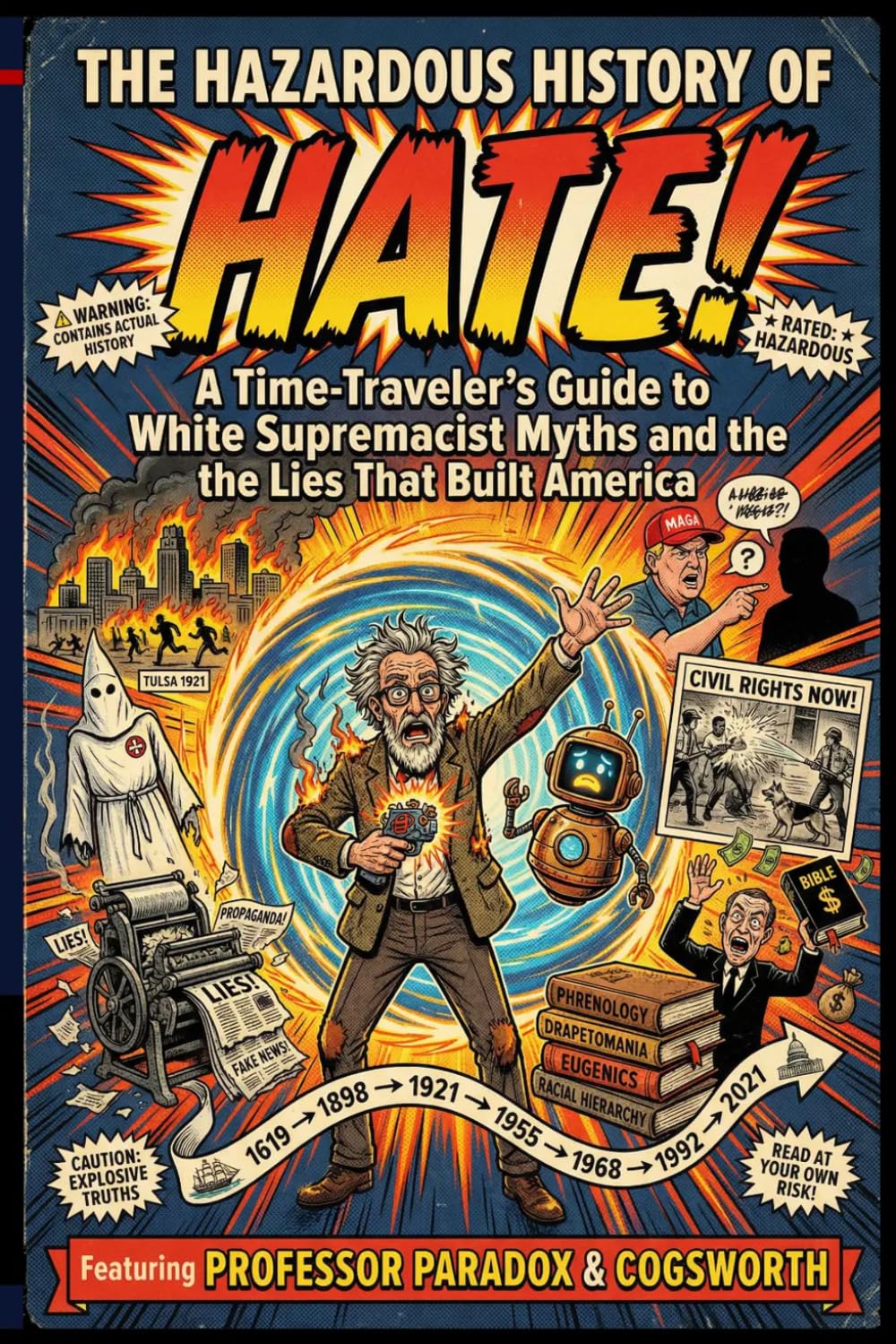 The Hazardous History of HATE!: A Time-Traveler's Guide to White Supremacist Myths and the Lies That Built America