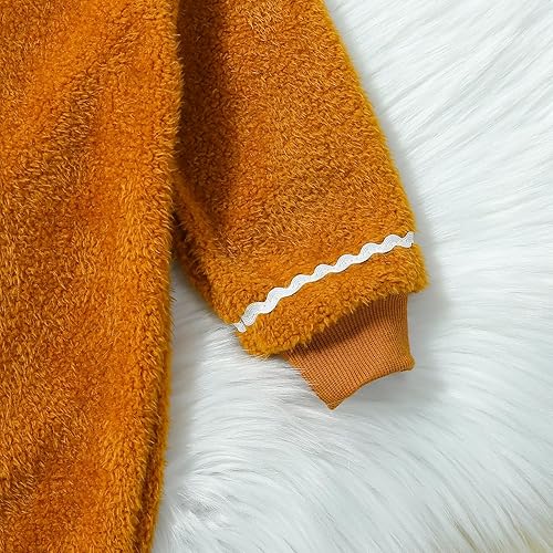 Miniatura 5 de Disfraz de pan de jengibre para bebé niño y niña, traje de Navidad, mameluco de jengibre con gorro, lindo traje de cosplay