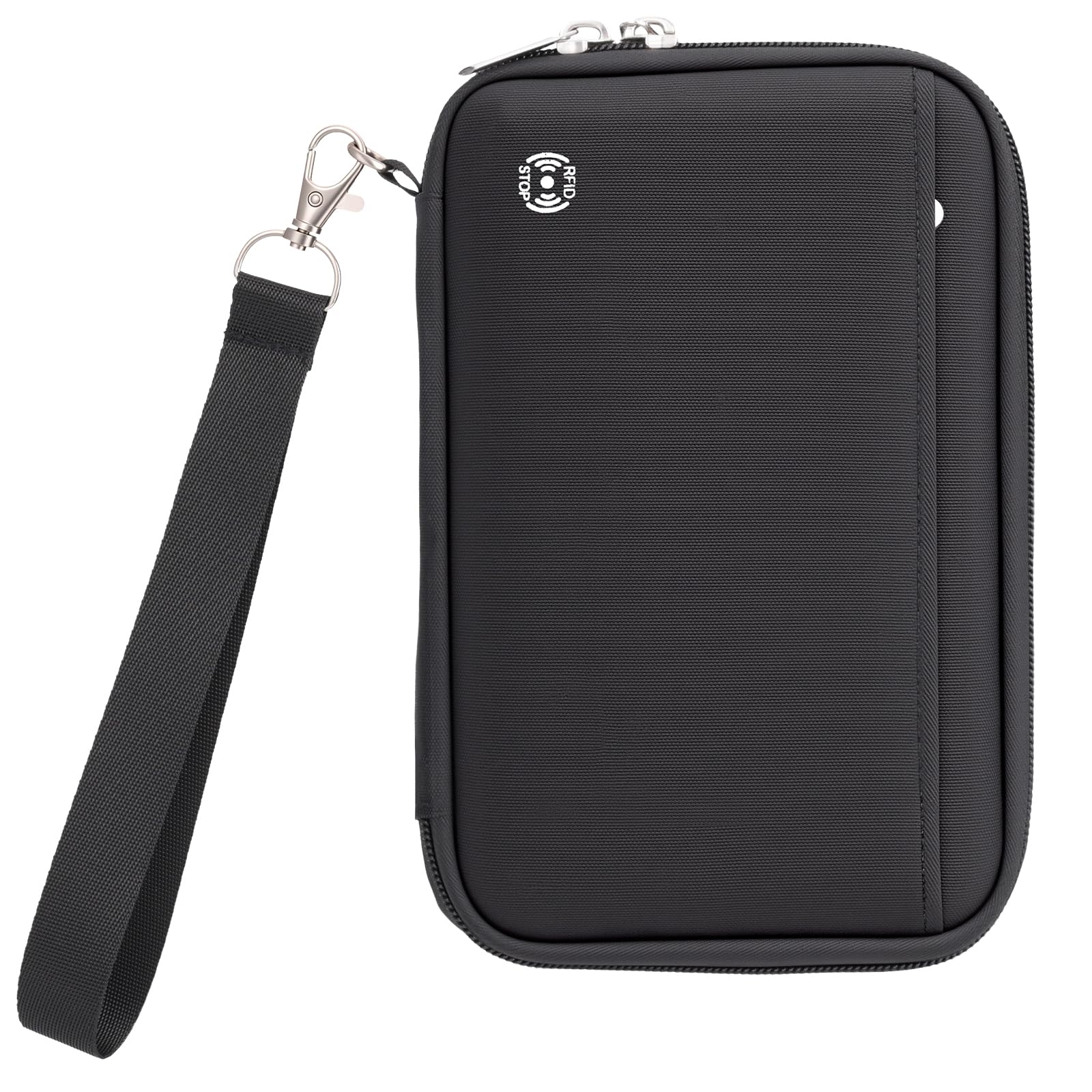 WALNEW Family Passport Holder for 5 - Large Travel Organizer Holds up to 6 Passports, RFID Blocking Water Resistant Document Wallet for Cards, Tickets, Boarding Passes