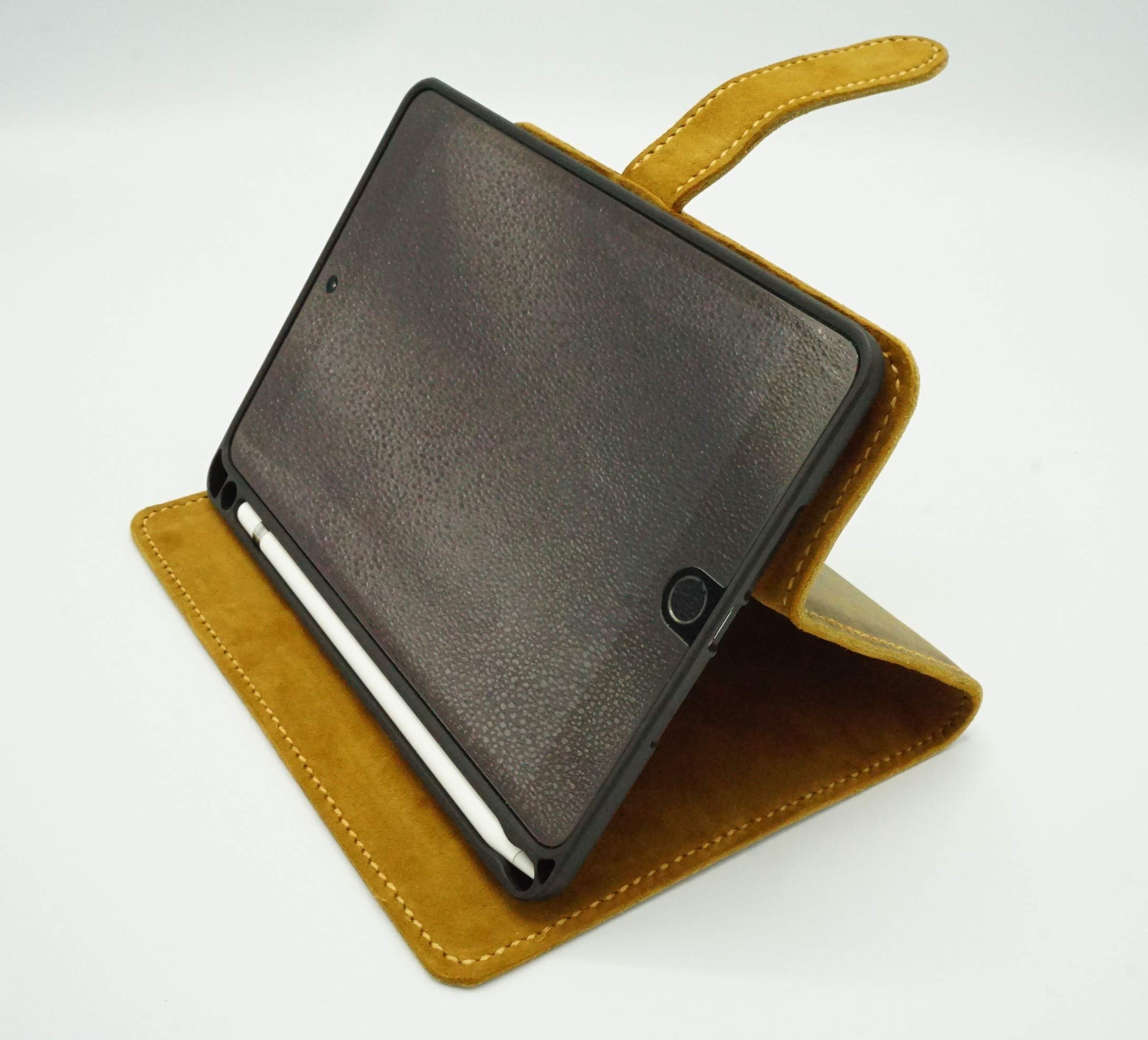 Amazon | 【本革ハンドメイド工房G-craft】 10.2インチ 本革アイパッド 