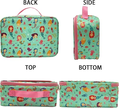 Miniatura 6 de Kulle Lonchera para niños, lonchera aislada para niños y niñas, bolsa suave duradera y lonchera congelable, lonchera reutilizable para niños, para
