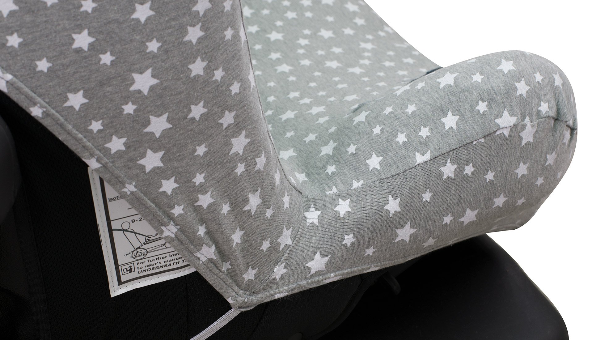 JYOKO Kids Funda de algodón para Silla de Coche Compatible con Axkid Minikid, Kidzone, Duofix (White Star)