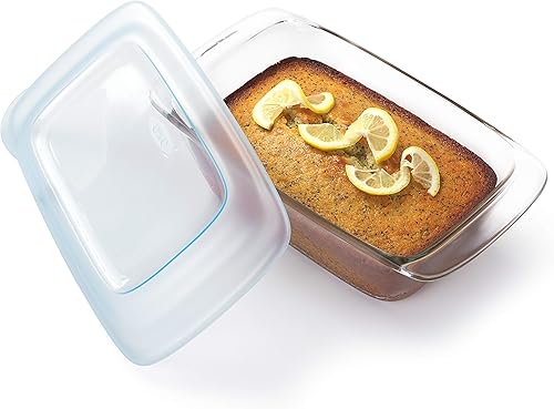 Miniatura 8 de OXO Good Grips - Bandeja de cristal segura para usar desde el congelador al horno, Loaf Pan with Lid, talla única , Not Applicable