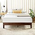 Mellow Naturalista Grand - 12 Inch Solid Wood Platform Bed with Wooden Slats - No Box Spring Needed - King (Espresso)