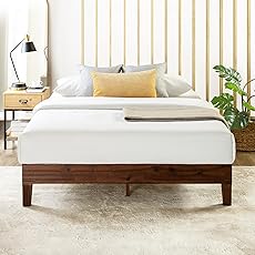 Mellow Naturalista Grand - 12 Inch Solid Wood Platform Bed with Wooden Slats - No Box Spring Needed - King (Espresso)