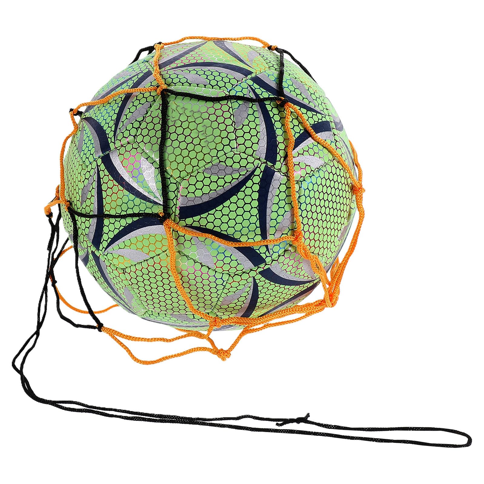 Ciieeo Balón Resistente al Calor de PU Verde Luminoso de Fútbol y Reflectante para Entrenamiento y Juego Interior y Exterior