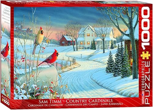 EuroGraphics Country Cardinals by Sam Timm - Puzzle 1000 piezas