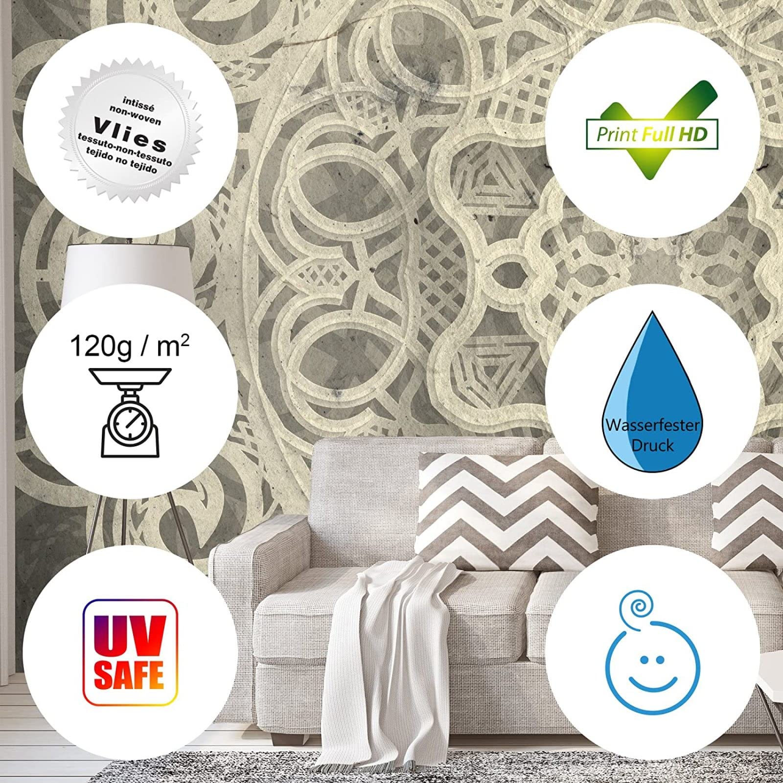Carta da parati murale personalizzata 3D Cielo stellato Luna Natura Paesaggio Pittura murale Soggiorno TV Divano Camera da letto Decorazioni per la casa romantiche Affresco, 250x175 cm