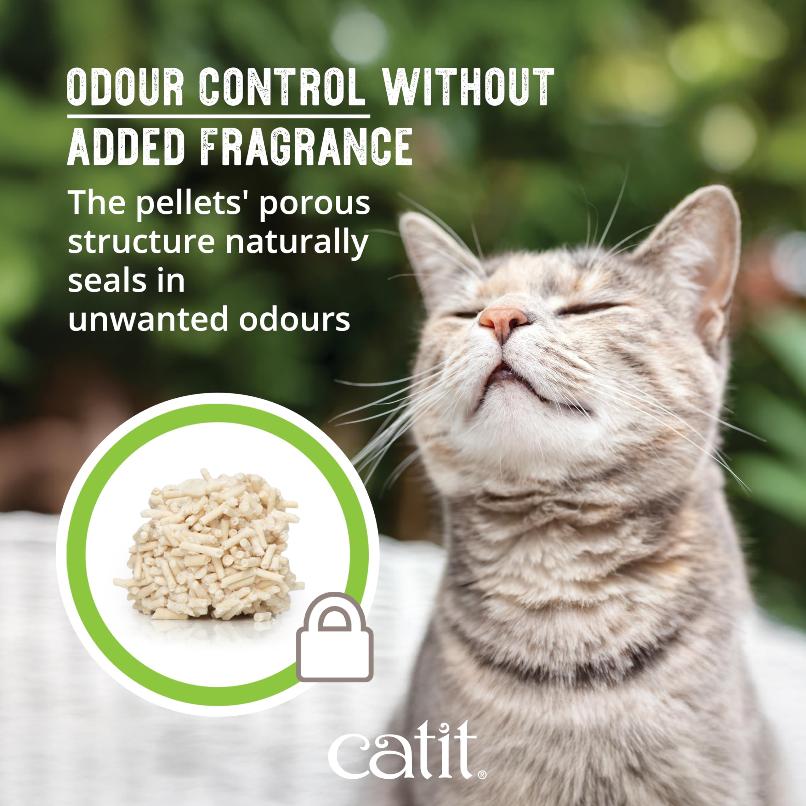 Catit Go Natural Lot de 2 Sacs de litière agglomérante pour Chat en cosses de Pois Naturel 2 x 2,8 kg (5,6 kg)