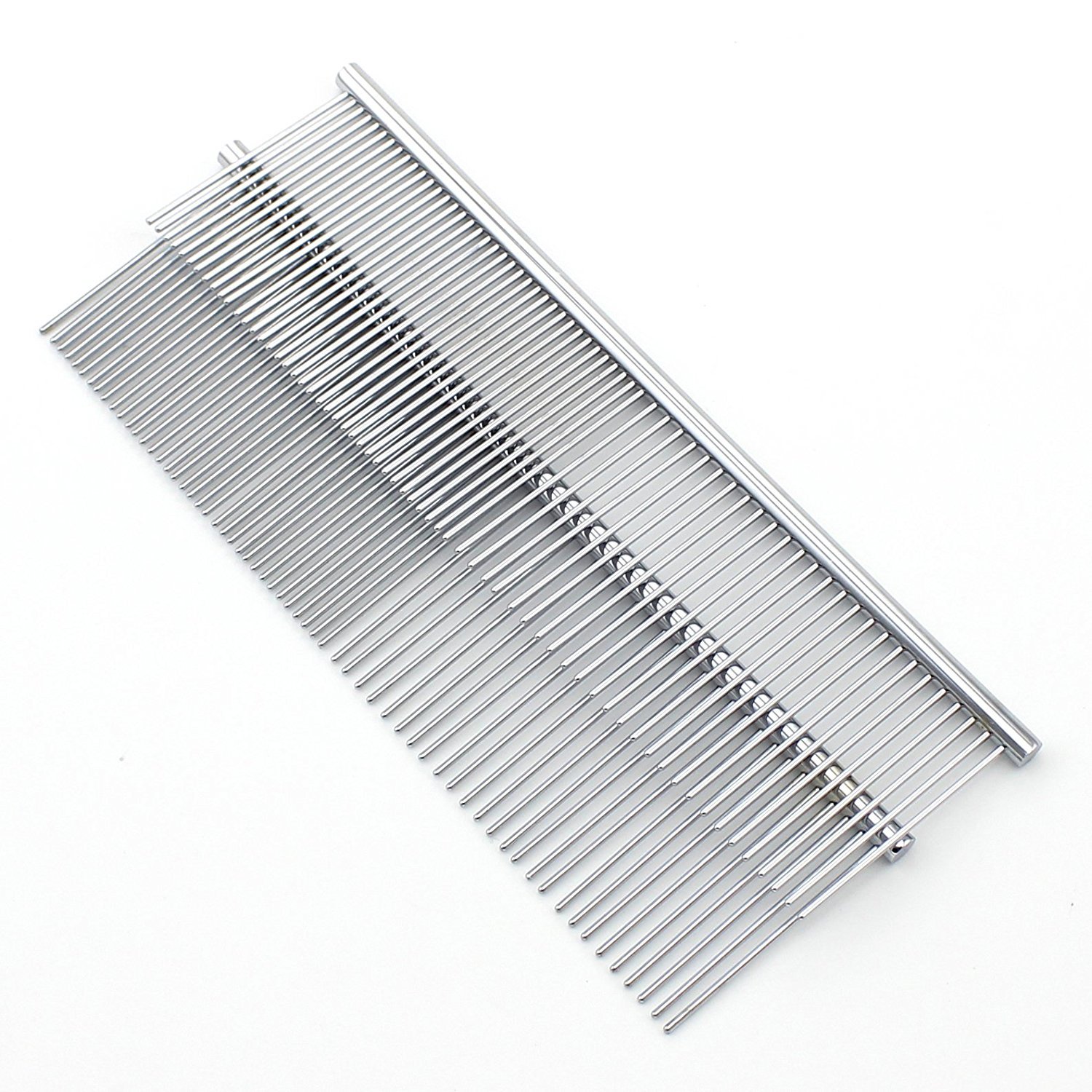 lansue Set of 2 Stainless Steel Dog Cat Pet Grooming Comb,7-1/2-Inch