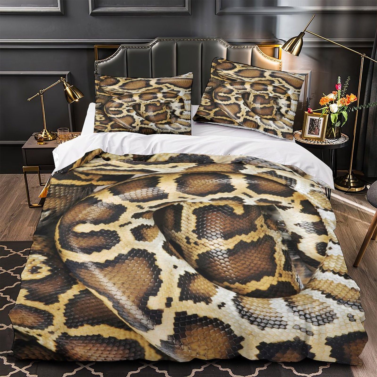 Housse de couette ange hypoallergique en microfibre légère avec zip