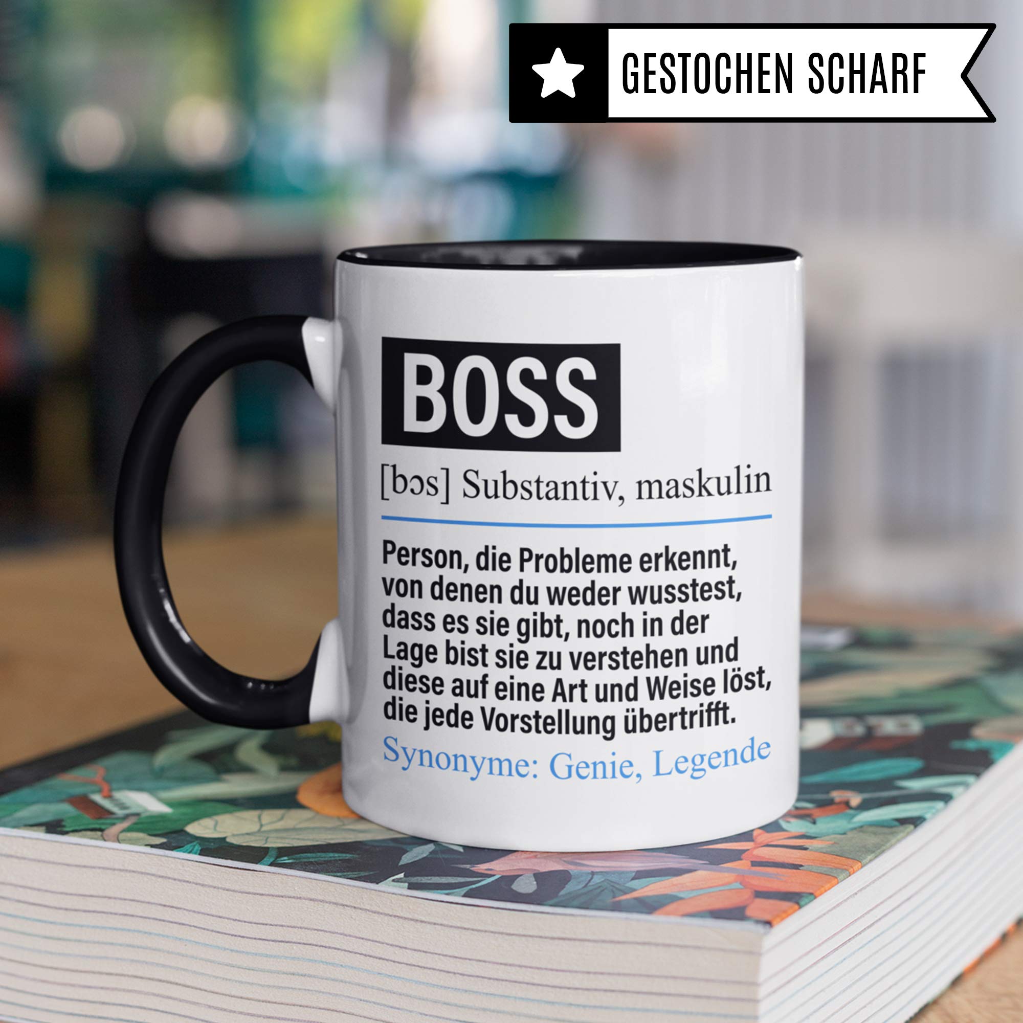 Tazza Con Scritta Kaffeebecher24 - Stolzer Chef Eines Versinnig